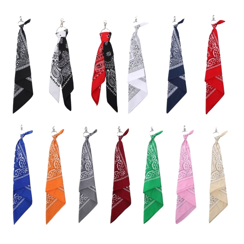 Chain Lock Combination - Broekkettingen Hiphop-tailleketting met cashewprint Vierkante sjaalbroekketting