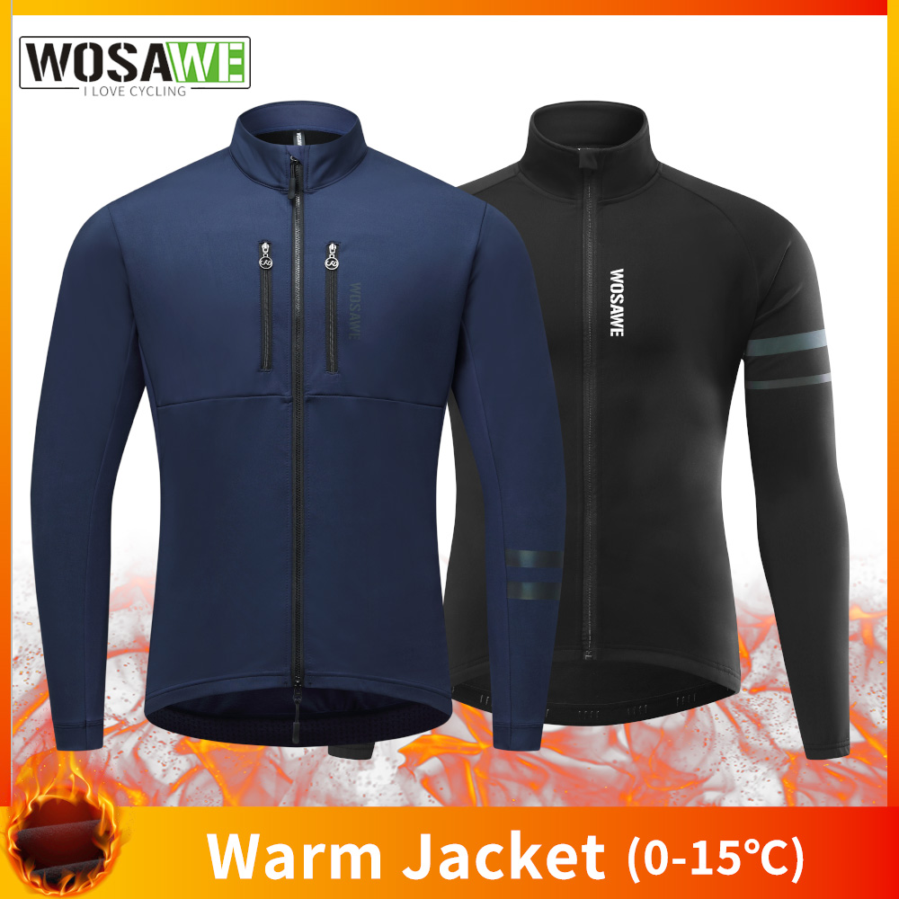 Cycling Commuter Jacket - WOSAWE Fietsjack Winter Thermische Fleece Jas