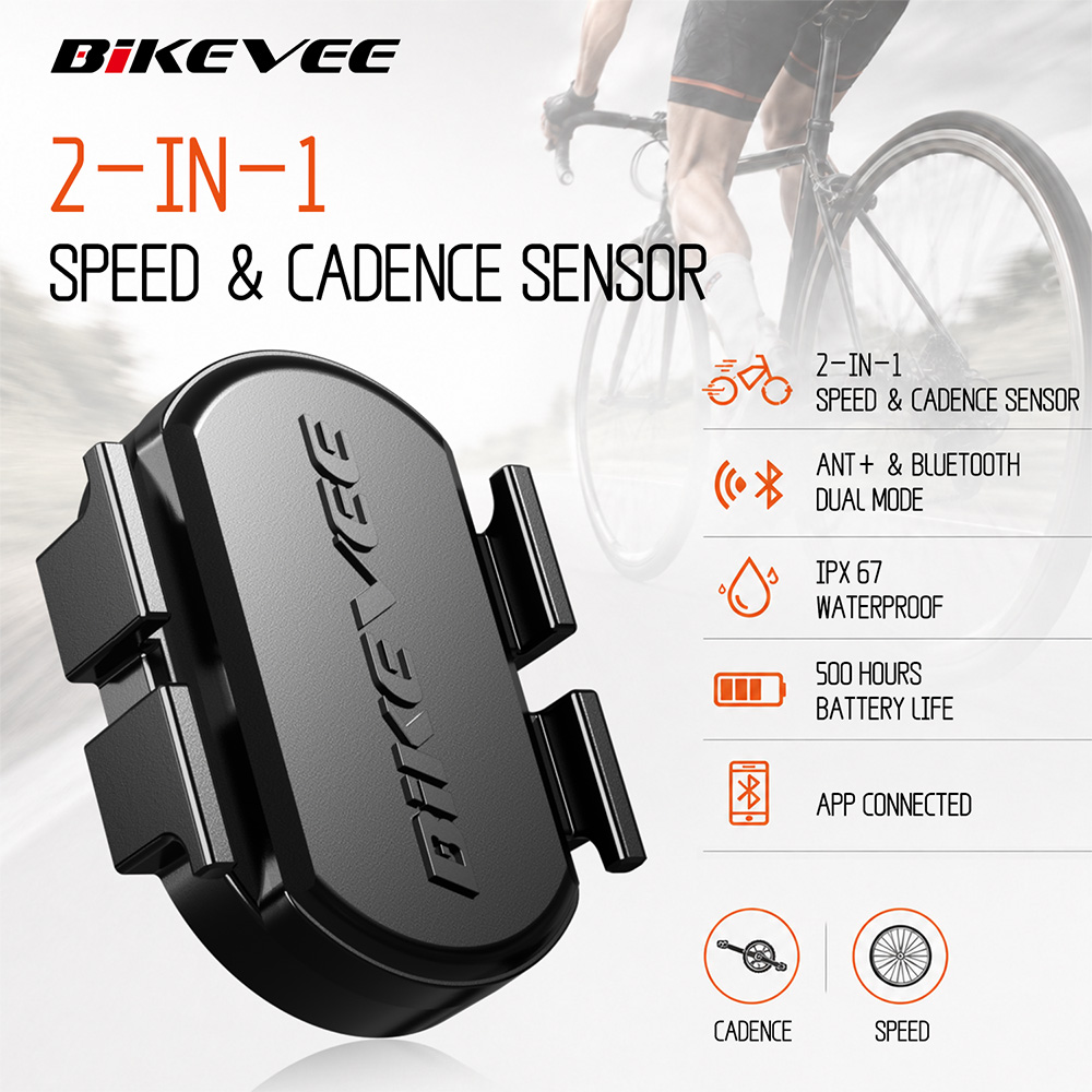 Commuter Cycling - BIKEVEE Universele draadloze ANT+ Bluetooth cadans-