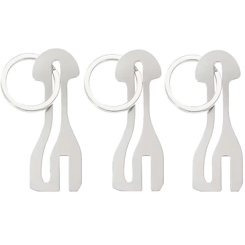 Chain Lock Combination - 2 stuks herbruikbare winkelwagentje-tags – roestvrijstalen