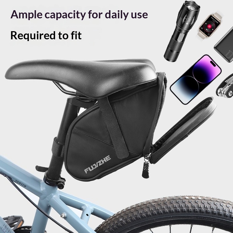 Saddle Bag Under Seat - Fietszadeltas Waterdichte PU Fiets Achtertas Grote