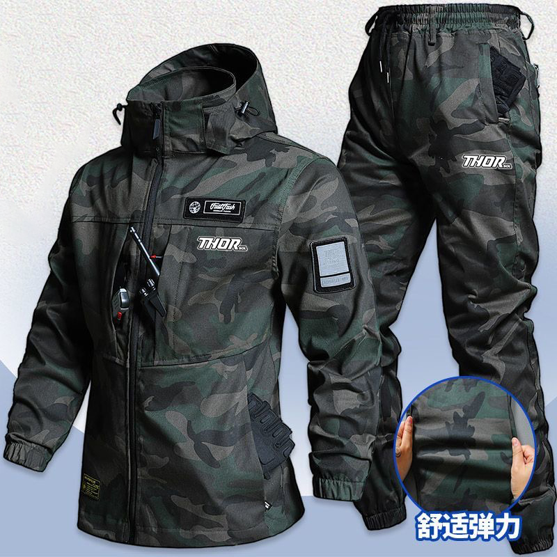Cycling Commuter Jacket - THORSOL Fietsjack Set Heren Waterdichte Fietskleding