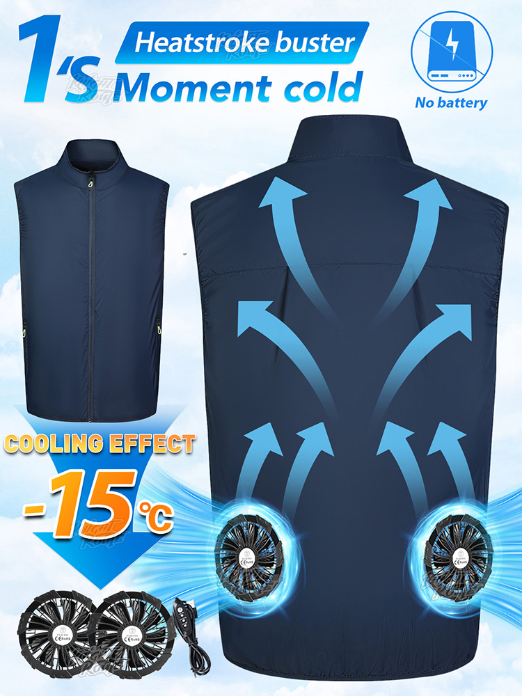 Cycling Commute Clothes - Fan Vest Draagbare kleding met koeling