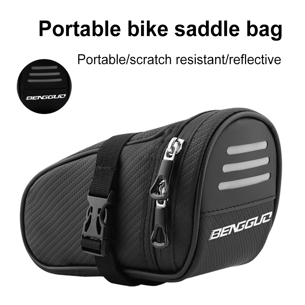 Saddle Bag Under Seat - 1L Fietszadeltas Waterdichte Ultralight Fietsstaarttas Grote