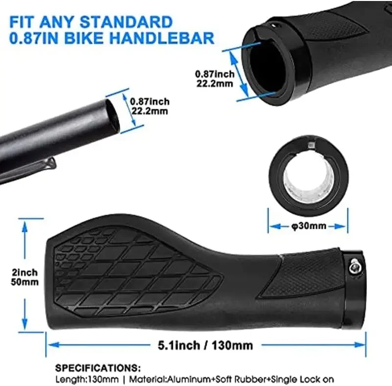 Rubberen Fietsgrepen met Enkel - Commuting On Mountain Bike recensie en prijs