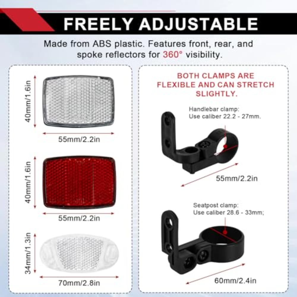 8-delige fietsreflectorenset v - Spoke Reflector Set recensie en prijs