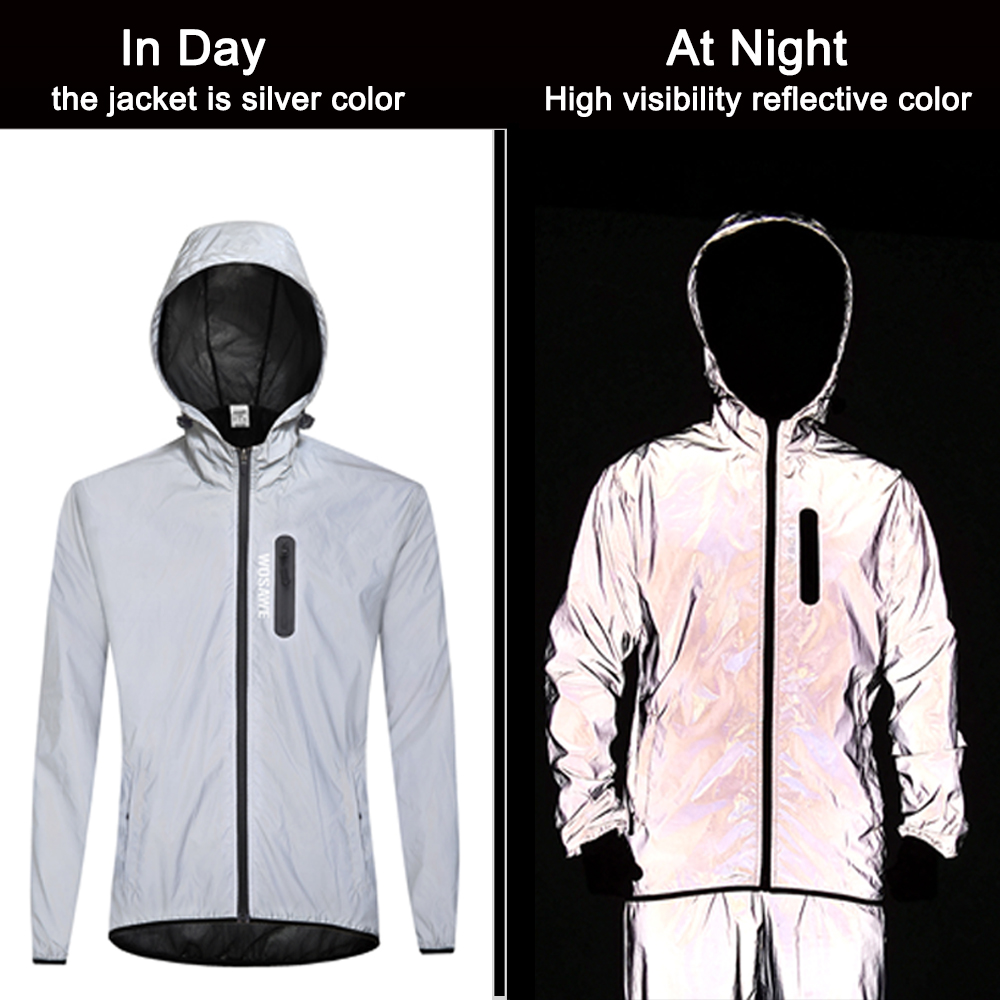WOSAWE Volledig reflecterende  - Cycling Rain Jacket Commute recensie en prijs