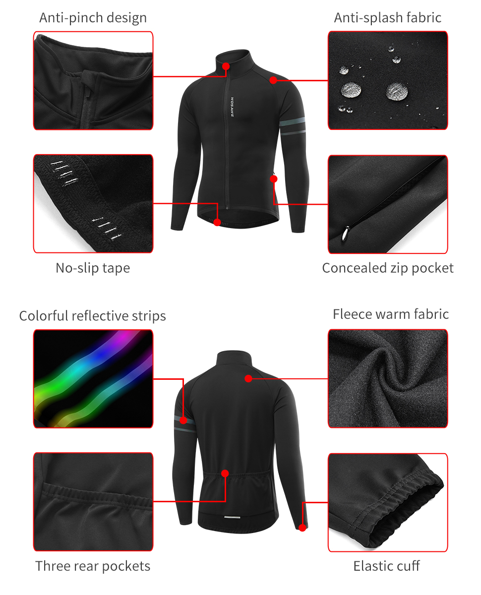 WOSAWE Heren Thermische Winter - Cycling Commuter Jacket recensie en prijs